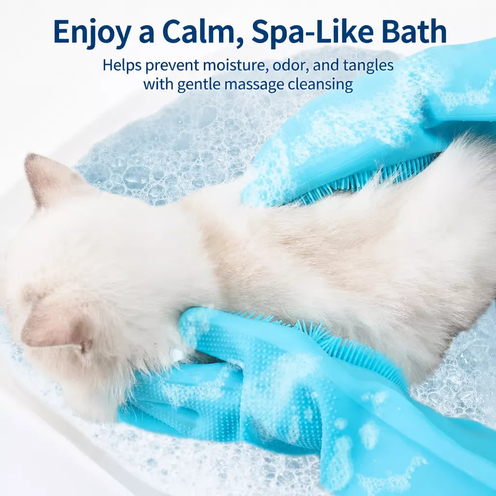 Pet Bathing & Grooming Gloves