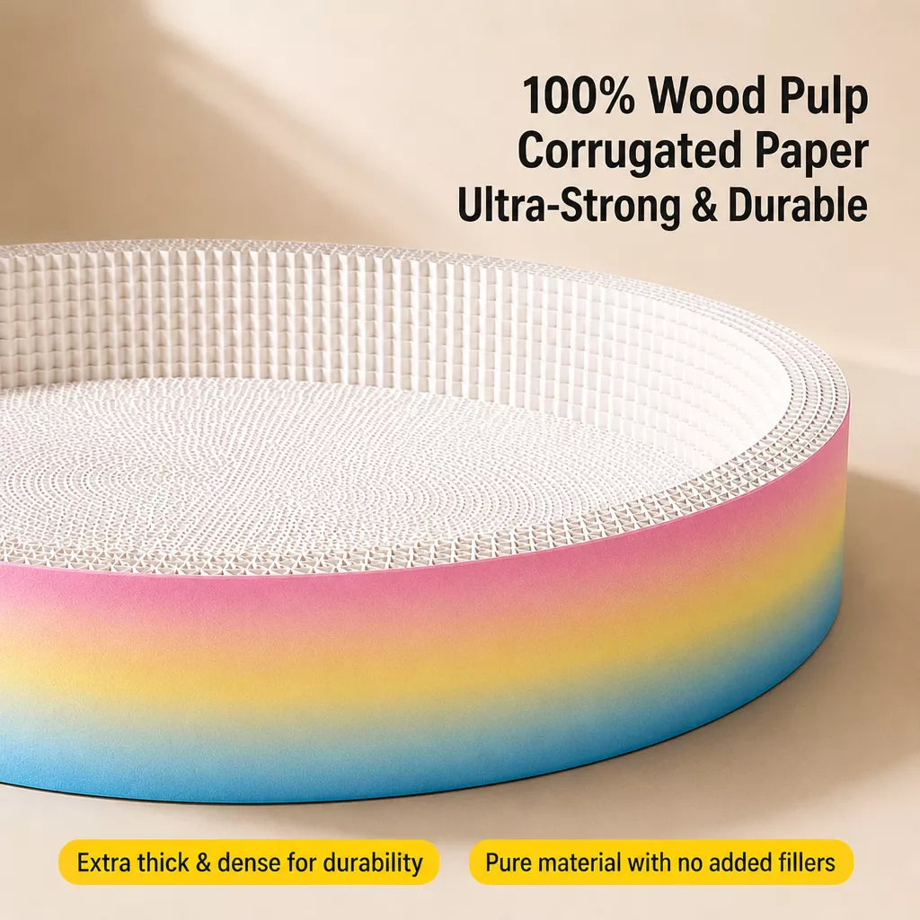 Corrugated Cardboard Cat Scratcher Lounge Bed