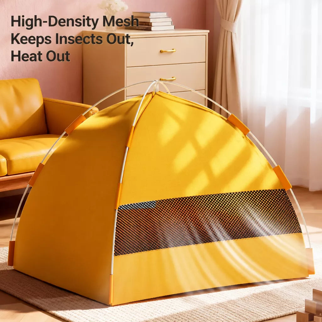 Tent-Style Pet Bed with Removable, Washable Cover