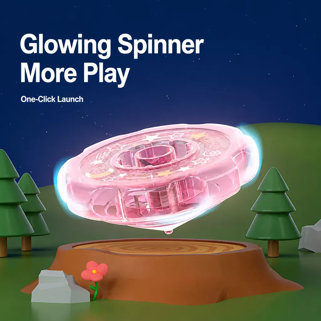 Interactive Cat Teaser Wand Toy with Flying Disc Launcher