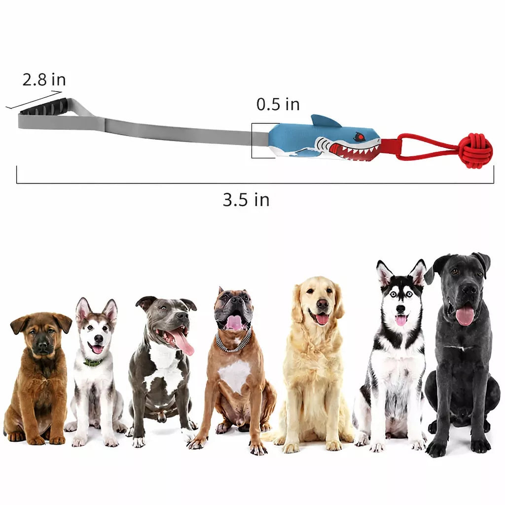 Interactive Squeaky Rope Tug Toy for Medium and Large Dogs