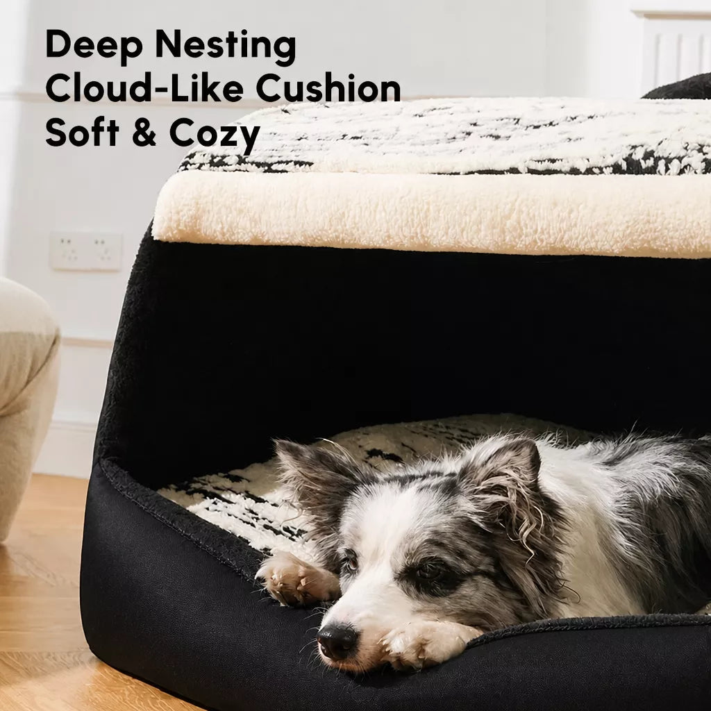 Pet Tent Bed with Removable Washable Mat