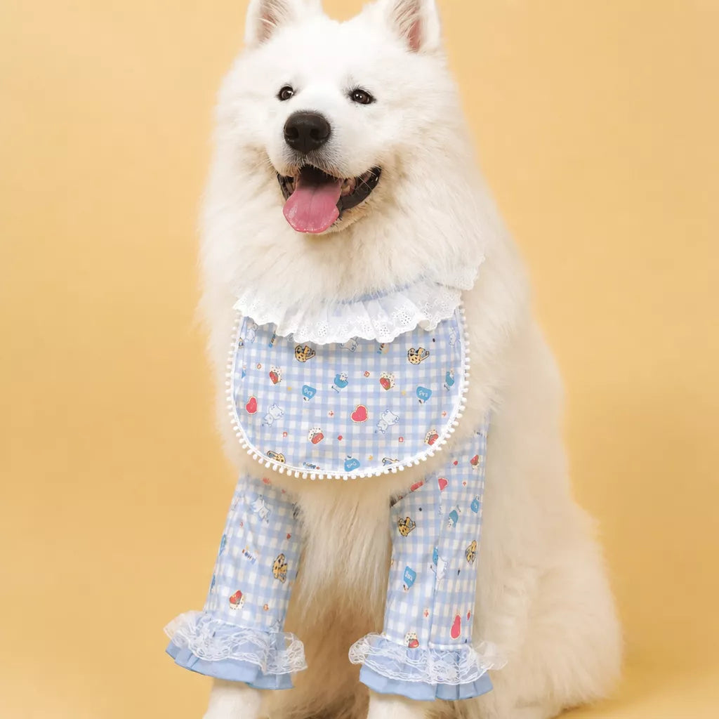 Dog Bib with Elbow Sleeves for Medium and Large Dogs