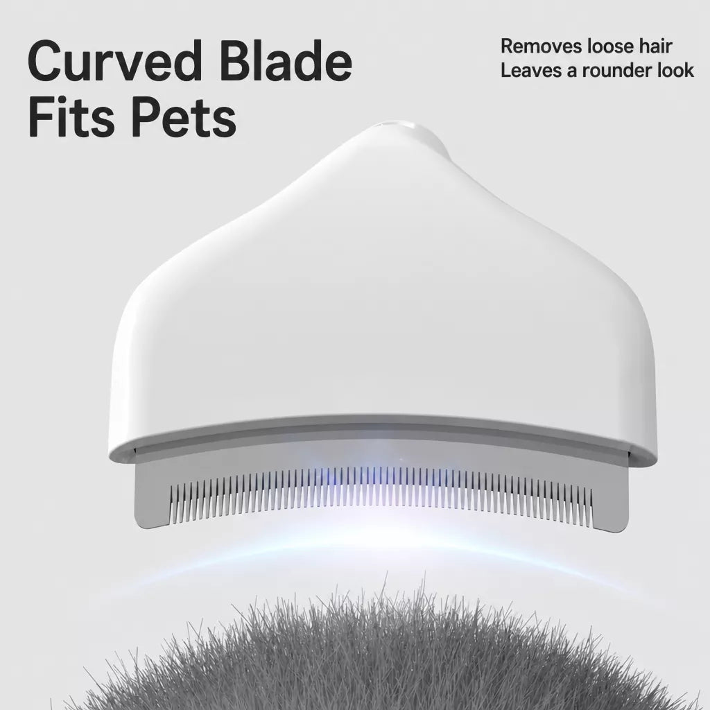 Curved-Tooth Pet Grooming Comb for Cats and Dogs