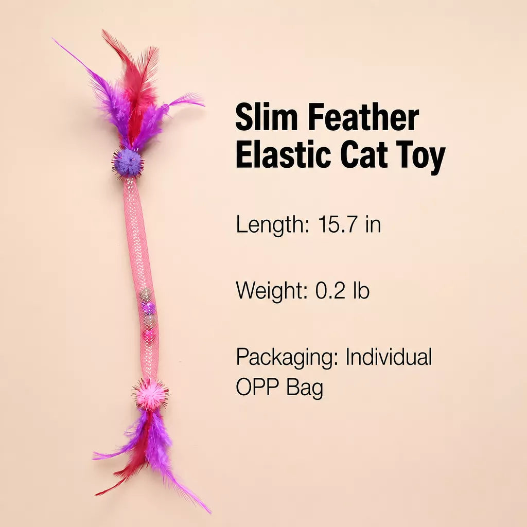 Catnip Feather Rope Toy for Cats
