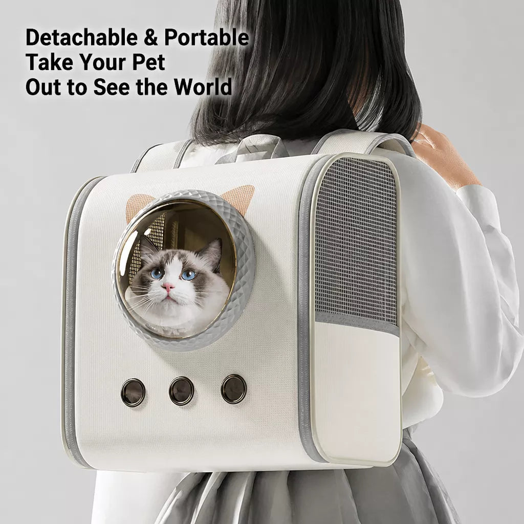 Capsule Window Pet Carrier Backpack for Cats and Dogs