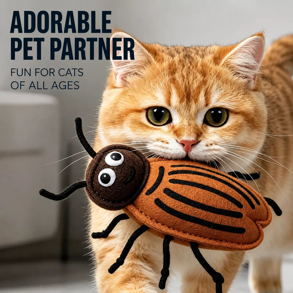 Catnip Insect Toys with Bells for Cats