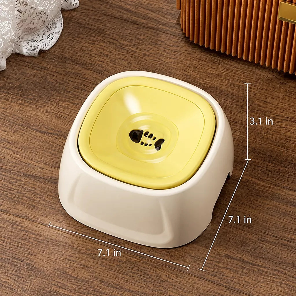 Splash-Resistant Floating Water Bowl for Dogs and Cats