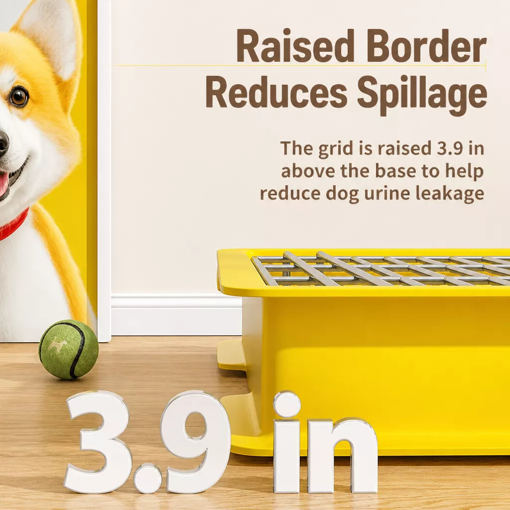 Dog Potty Training Tray with Grate for Small to Large Dogs
