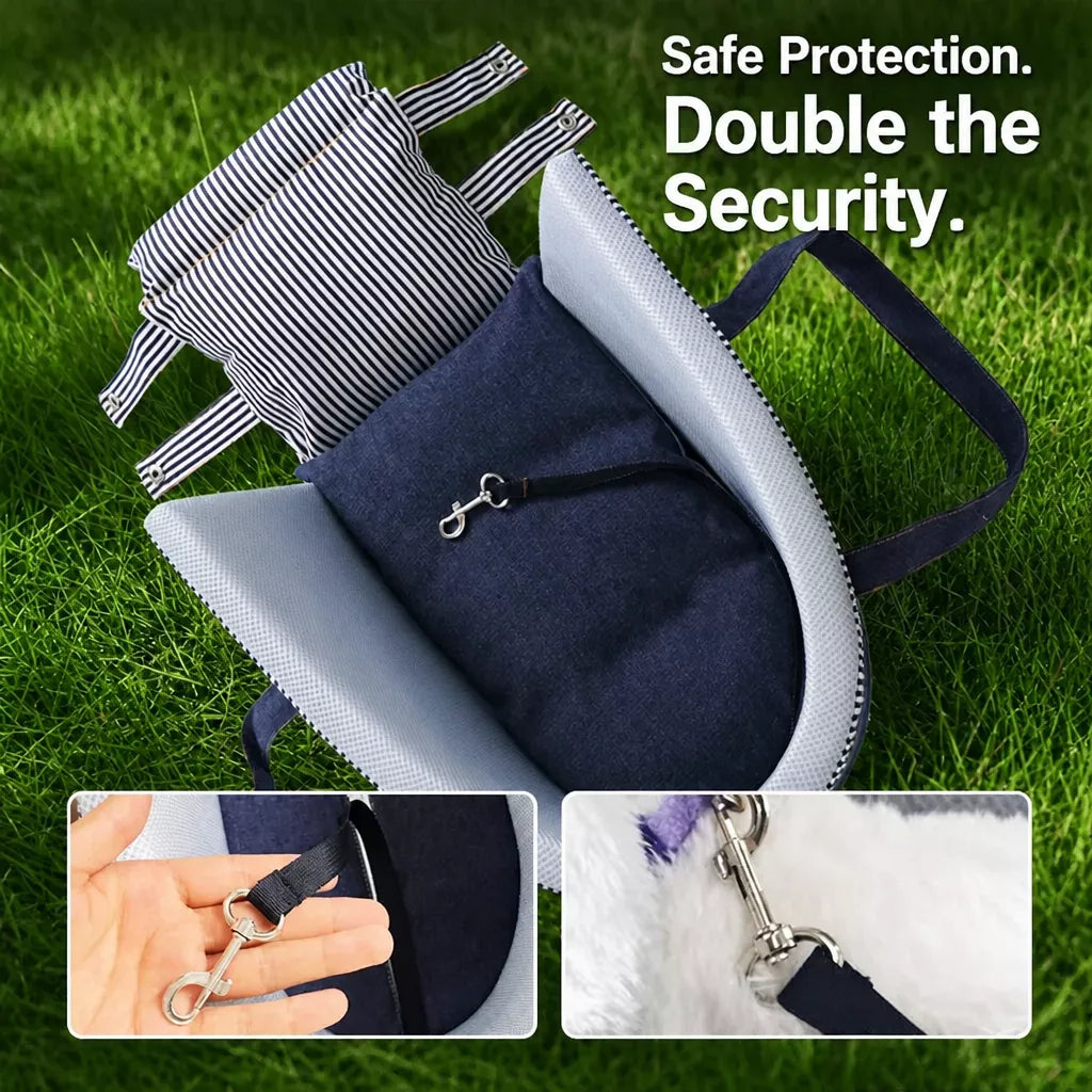 Small Pet Car Seat Bed for Dogs and Cats
