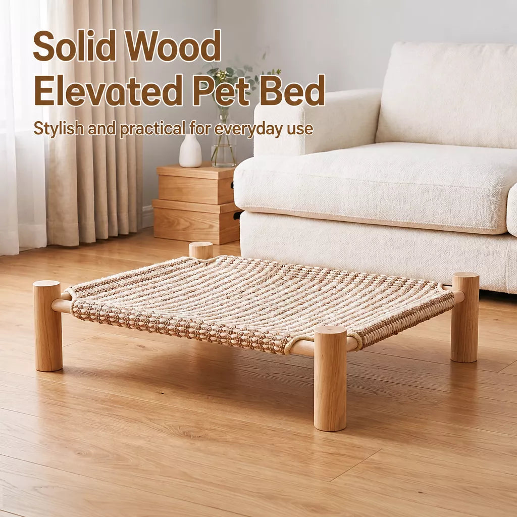 Woven Cat Bed with Scratching Surface