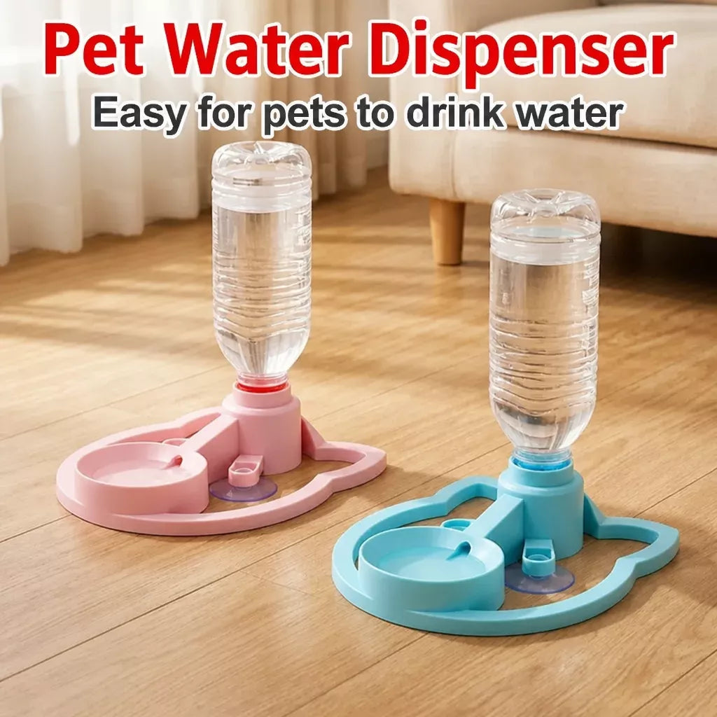 Portable Gravity-Fed Pet Water Dispenser