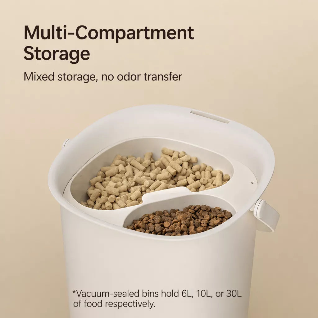 Pet Food Storage Container with Vacuum-Seal Lid