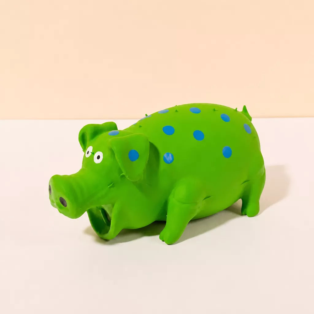 Pig-Shaped Squeaky Dog Toy for Interactive Play