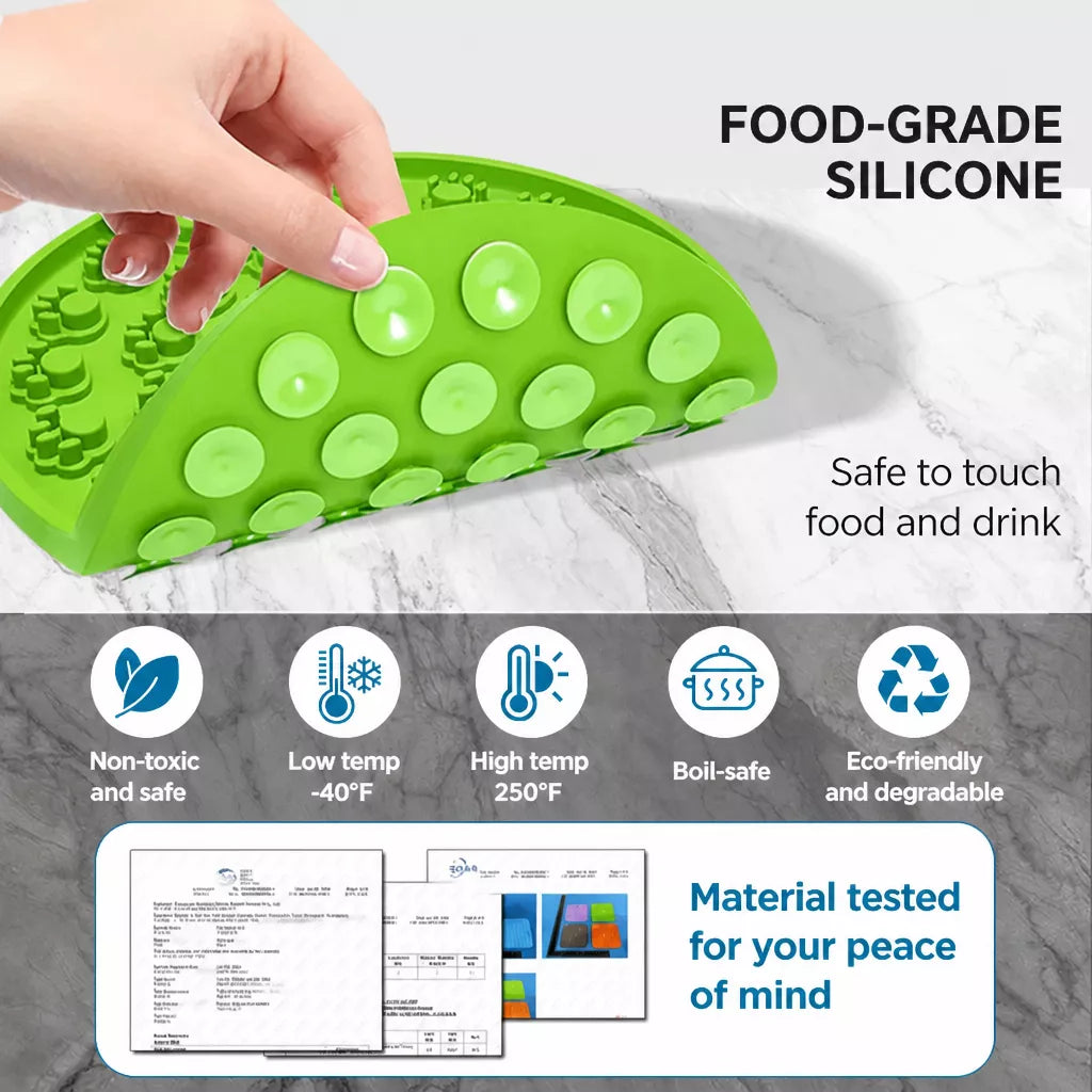 Silicone Slow Feeder Lick Mat for Dogs and Cats
