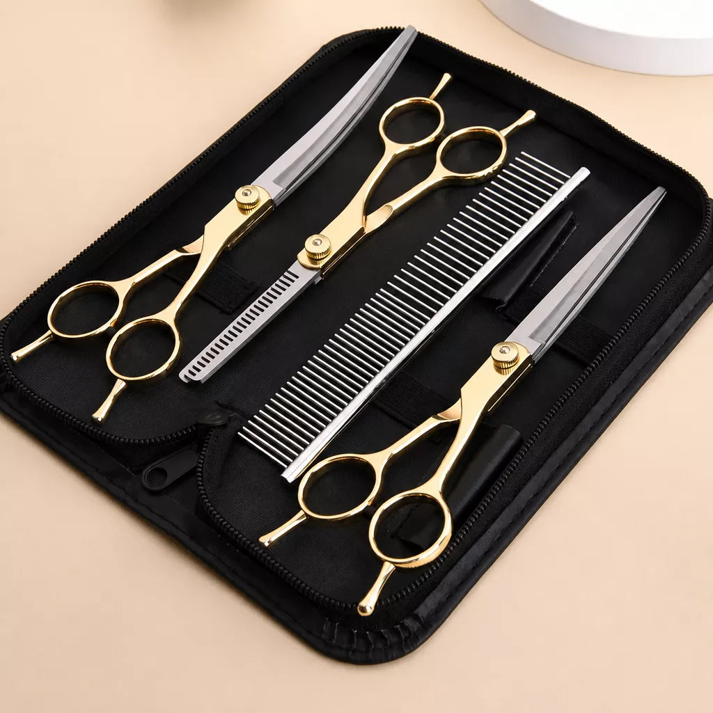 Stainless Steel Dog Grooming Shears for Hair Trimming