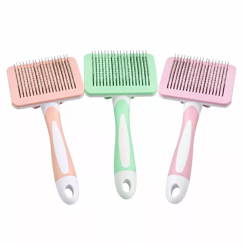 Self-Cleaning Pet Grooming Brush for Dogs and Cats