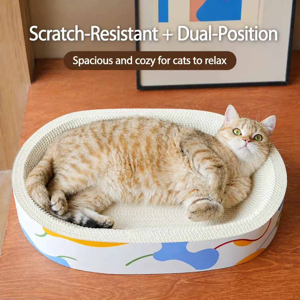 Corrugated Cardboard Cat Scratcher Bed