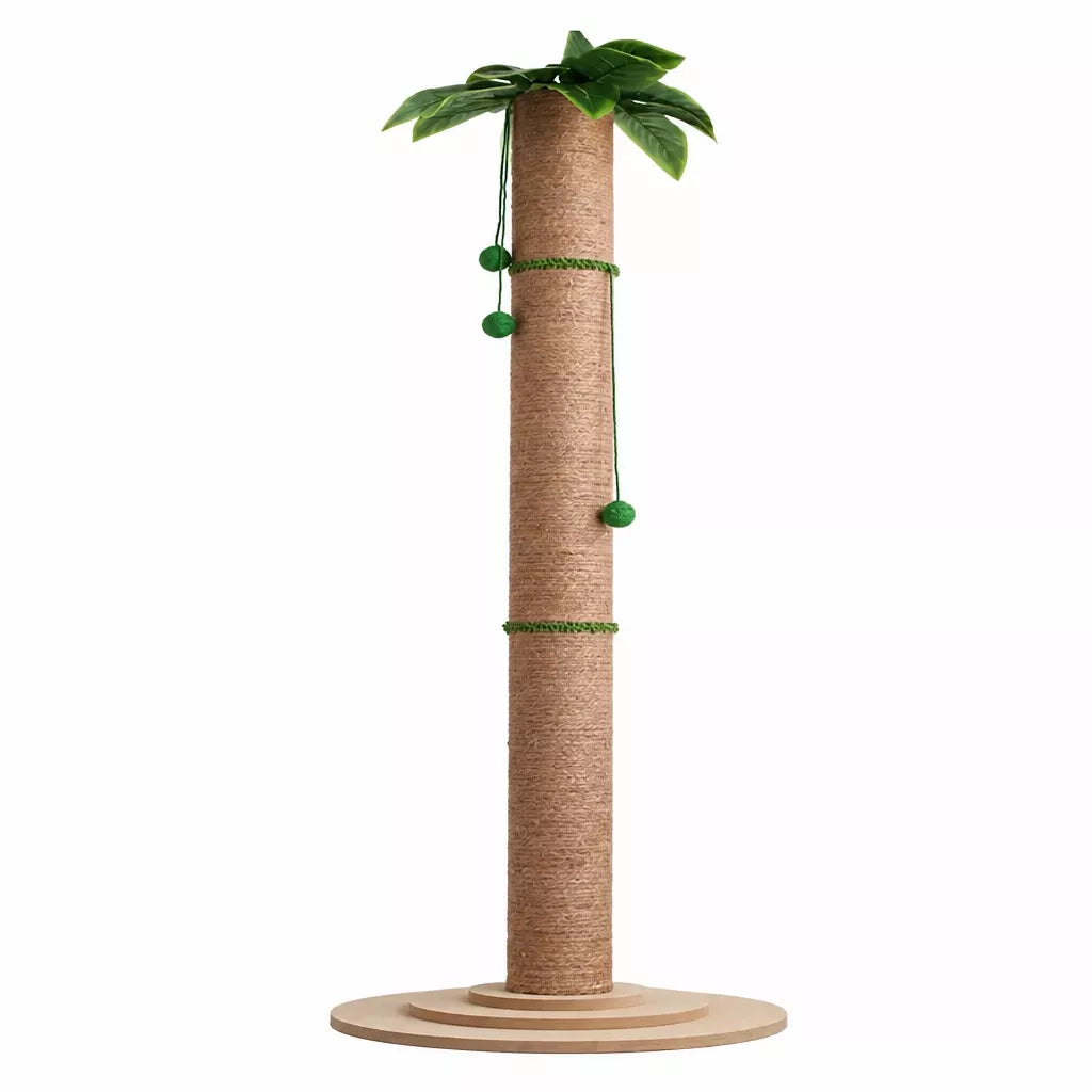 Tall Sisal Cat Scratching Post with Vertical Climbing Design