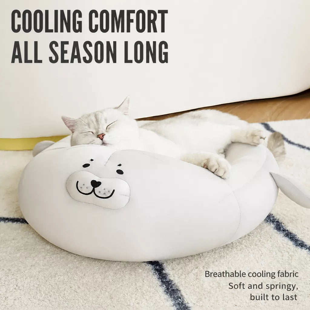 Semi-Enclosed Washable Pet Bed for Cats and Dogs