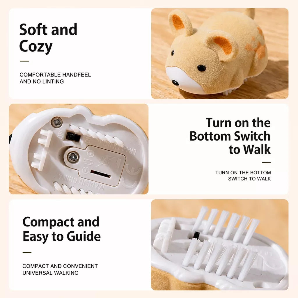 Electronic Plush Mouse Cat Toy with Sound