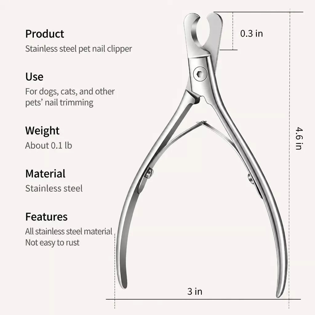 Stainless Steel Cat Nail Clippers