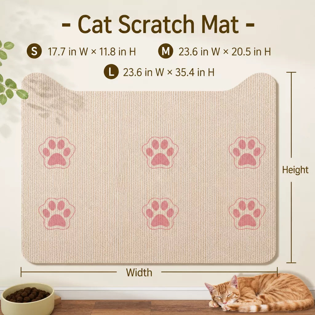 Self-Adhesive Cat Scratching Mat for Doors