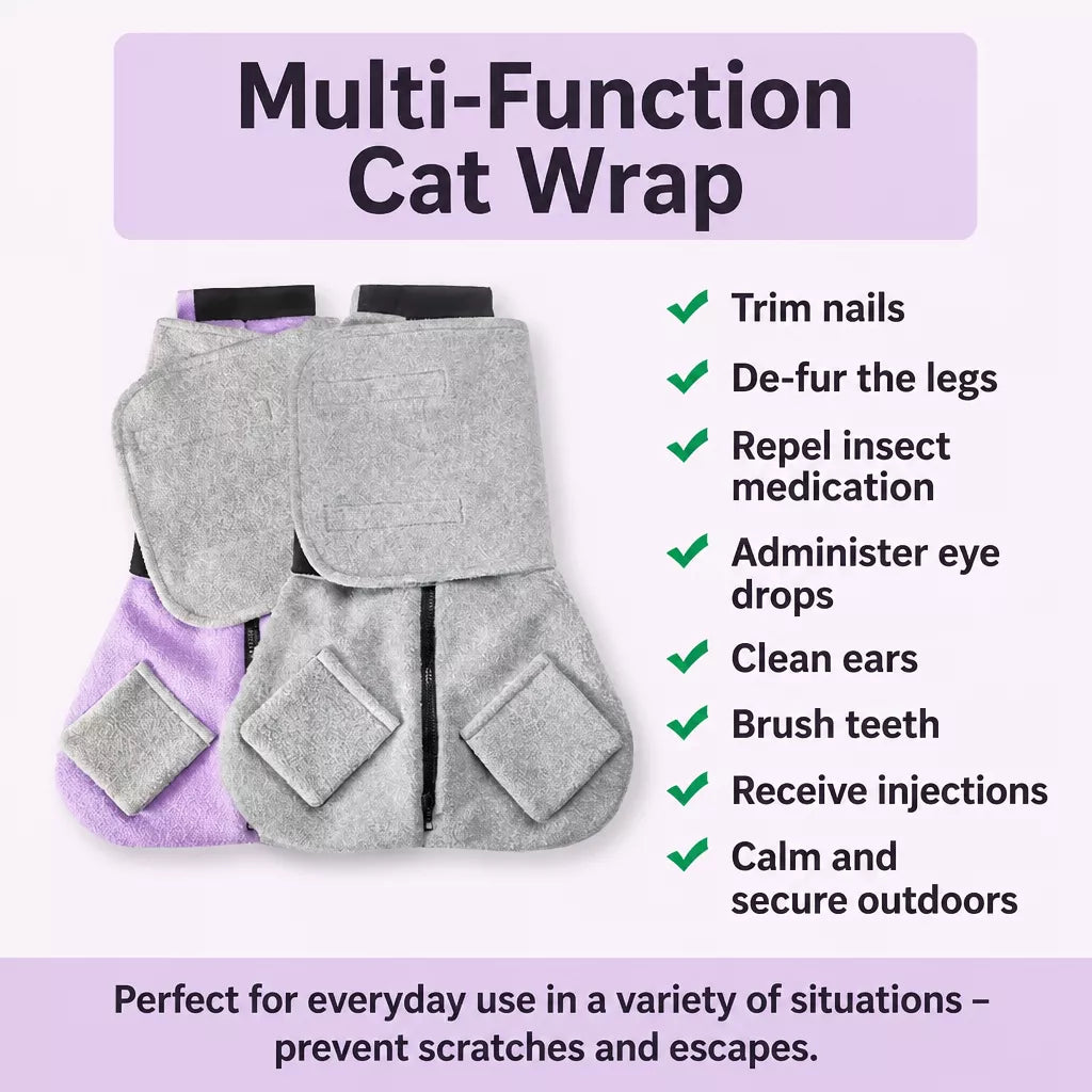 Pet Grooming Restraint Bag for Cats and Small Dogs