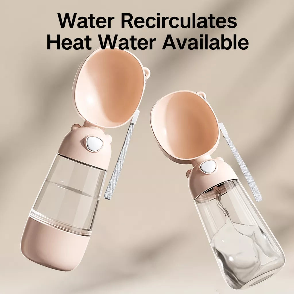 Portable Dog Water Bottle with Built-In Drinking Cup