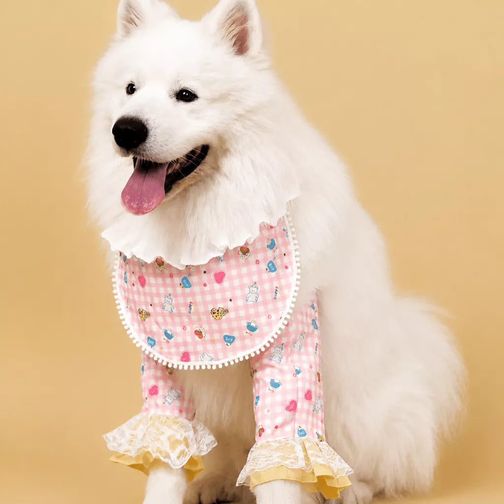 Dog Bib with Elbow Sleeves for Medium and Large Dogs