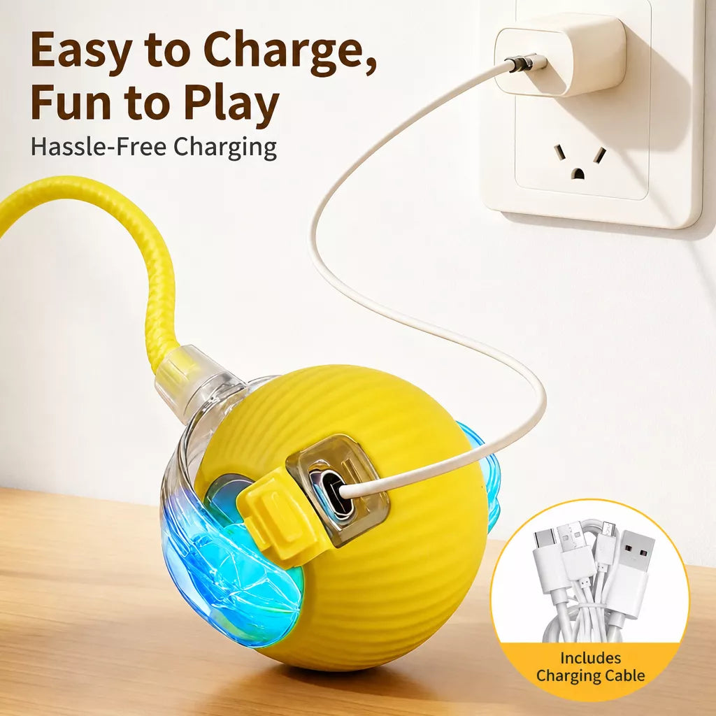 3-Mode Automatic Cat Ball Toy with String