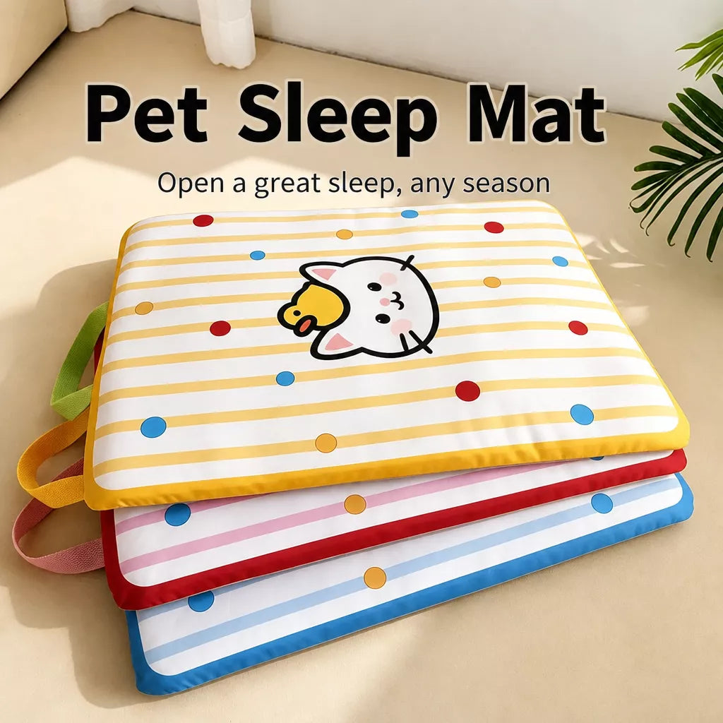 Waterproof Striped Pet Bed Mat for Dogs & Cats