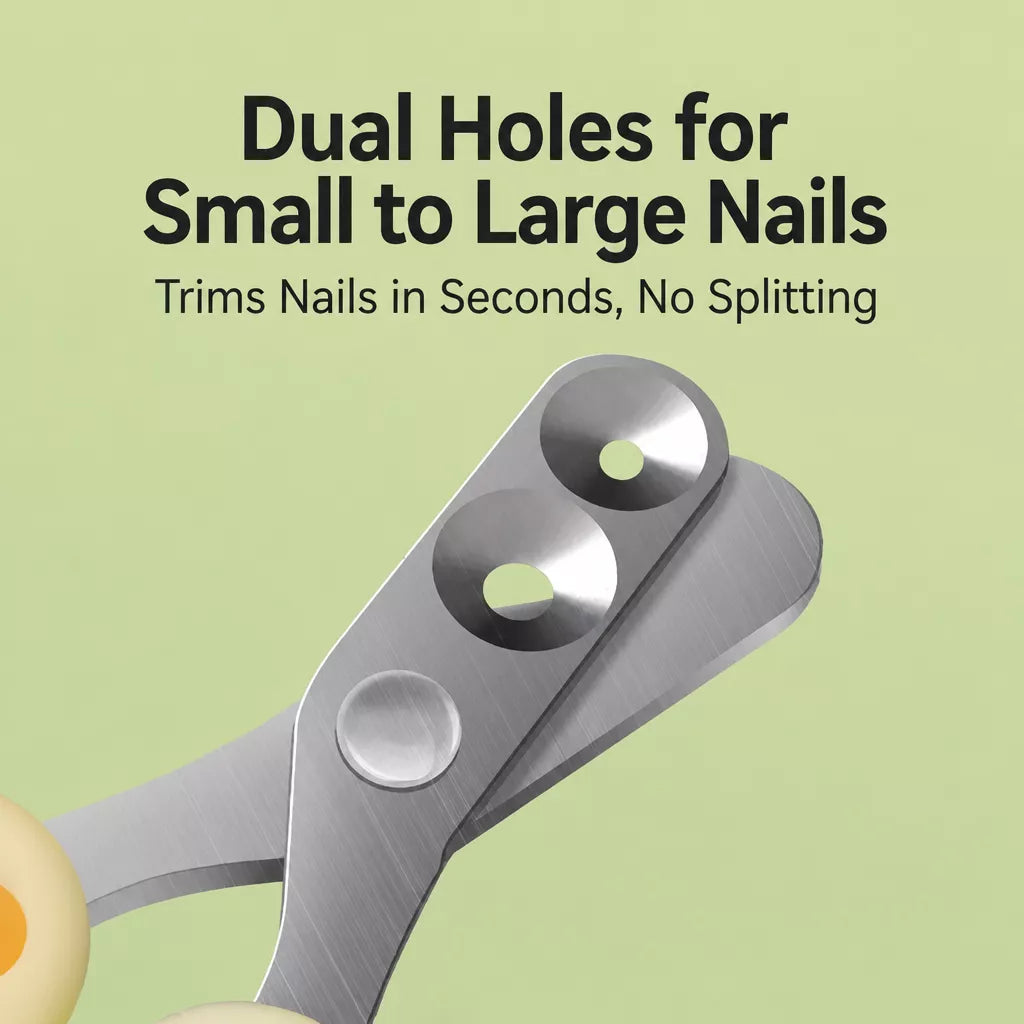 Cat Nail Clippers with Dual-Size Cutting Holes