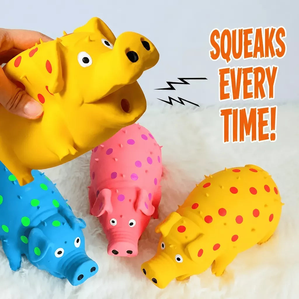 Latex Squeaky Pig Dog Toy