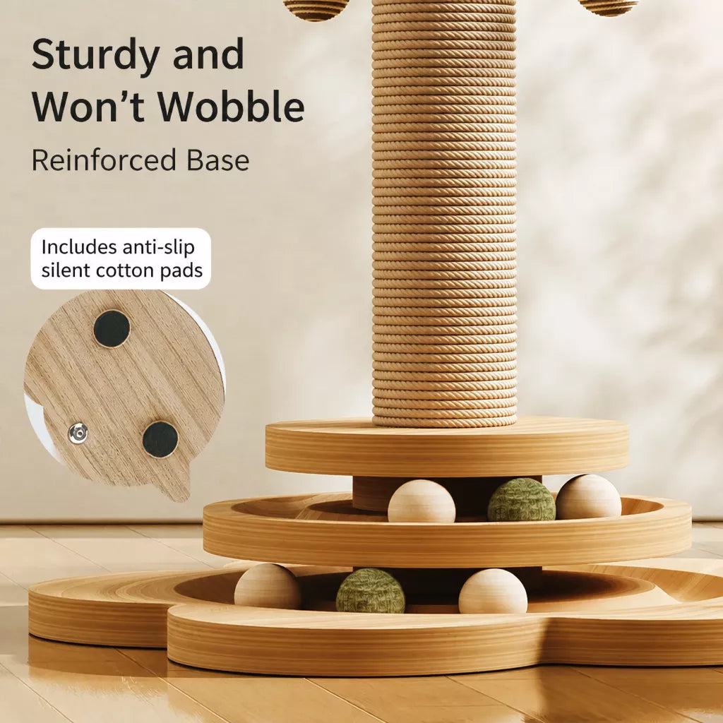 Vertical Cat Scratching Post and Climbing Tower