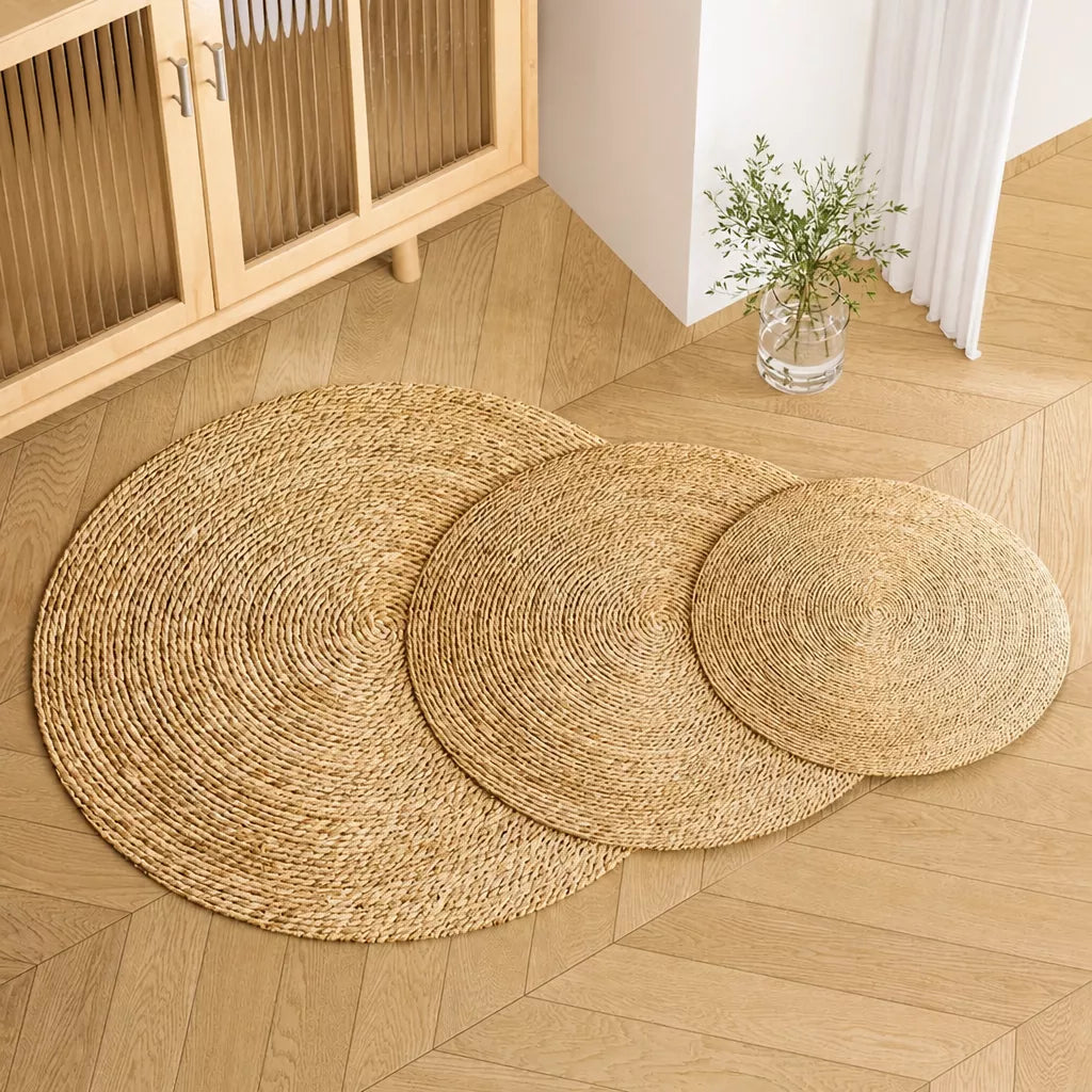 Round Bulrush Cat Scratching Mat