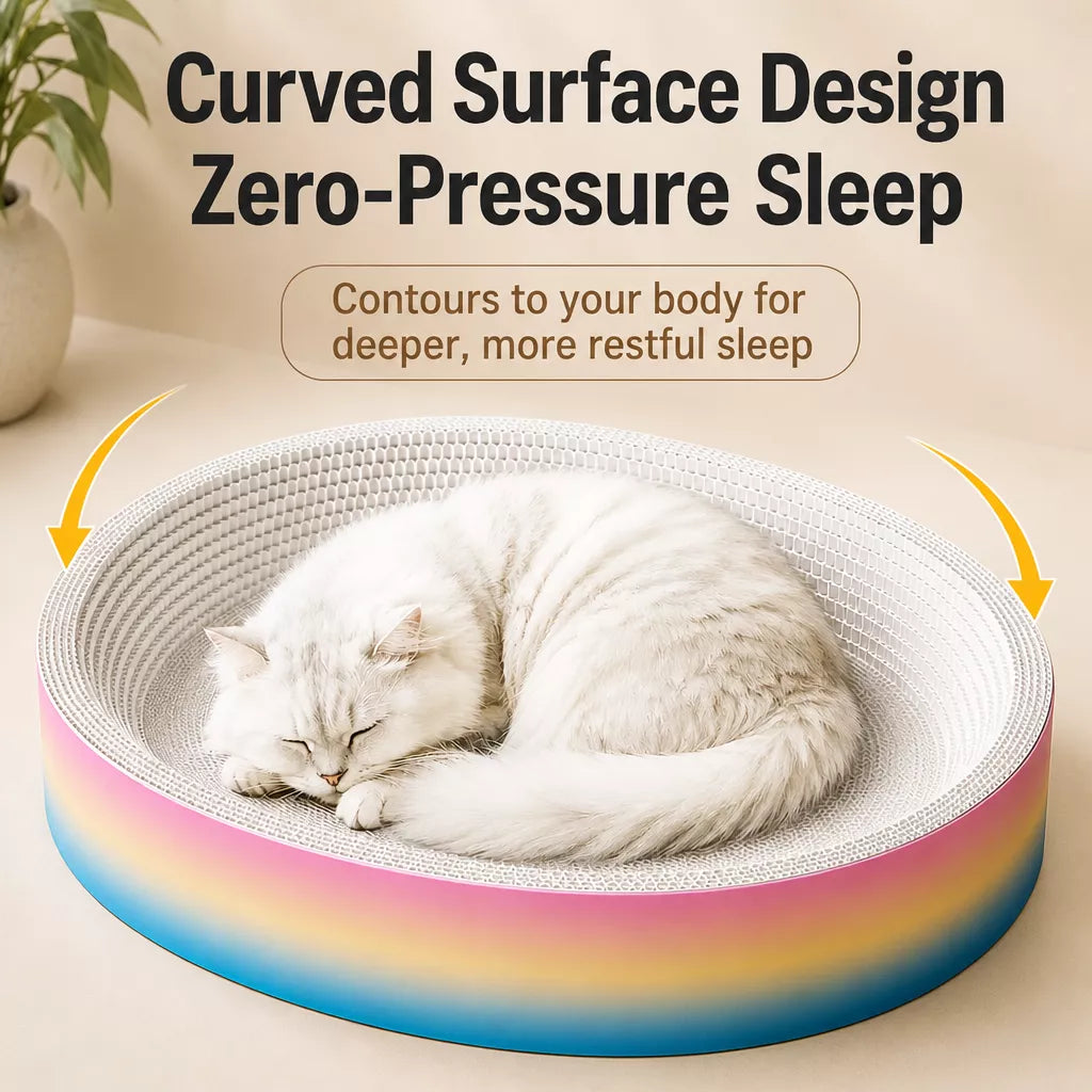 Corrugated Cardboard Cat Scratcher Lounge Bed