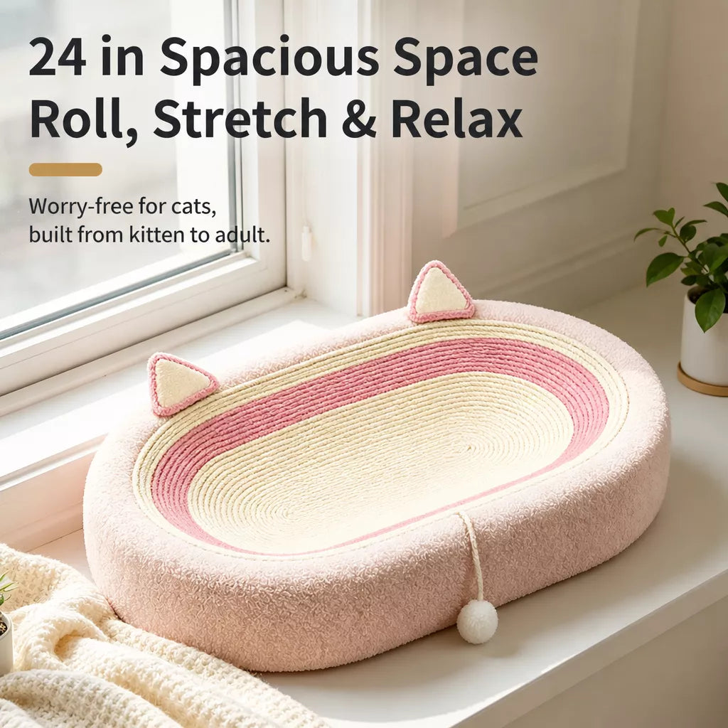 Cat Scratcher Bed with Sisal Mat