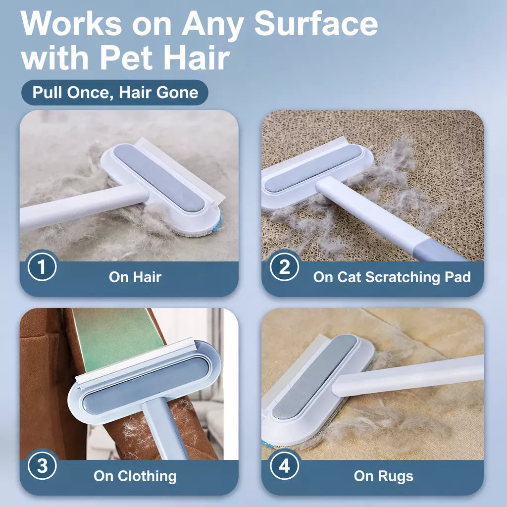 Pet Hair Removal Brush for Carpets, Sofas & Bedding