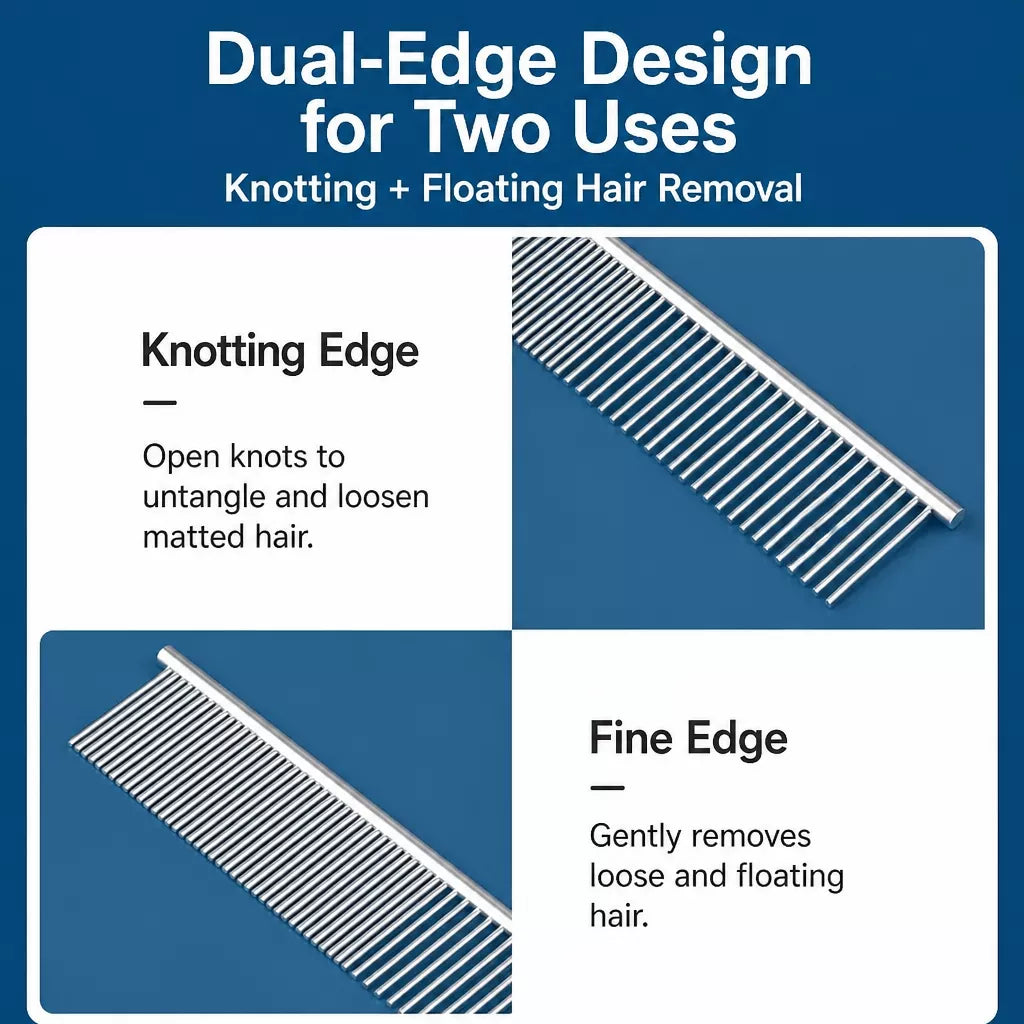 Pet Grooming Detangling Comb for Cats and Dogs