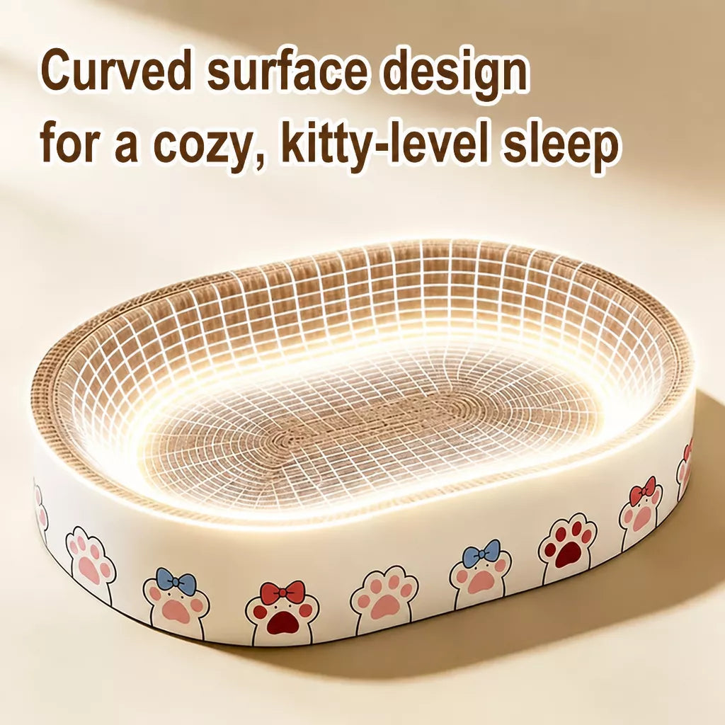 Corrugated Cardboard Cat Scratcher Bed