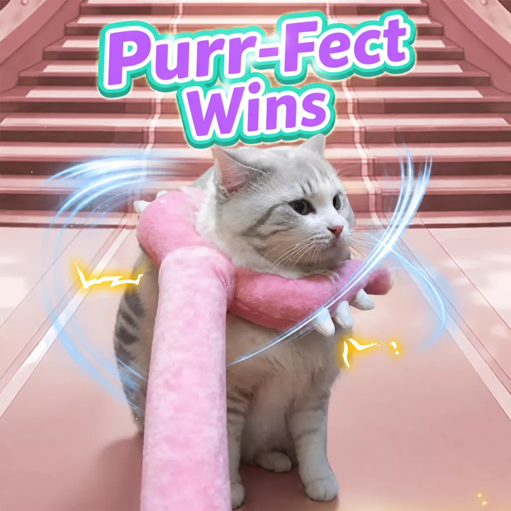 Plush Cat Teaser Wand Toy
