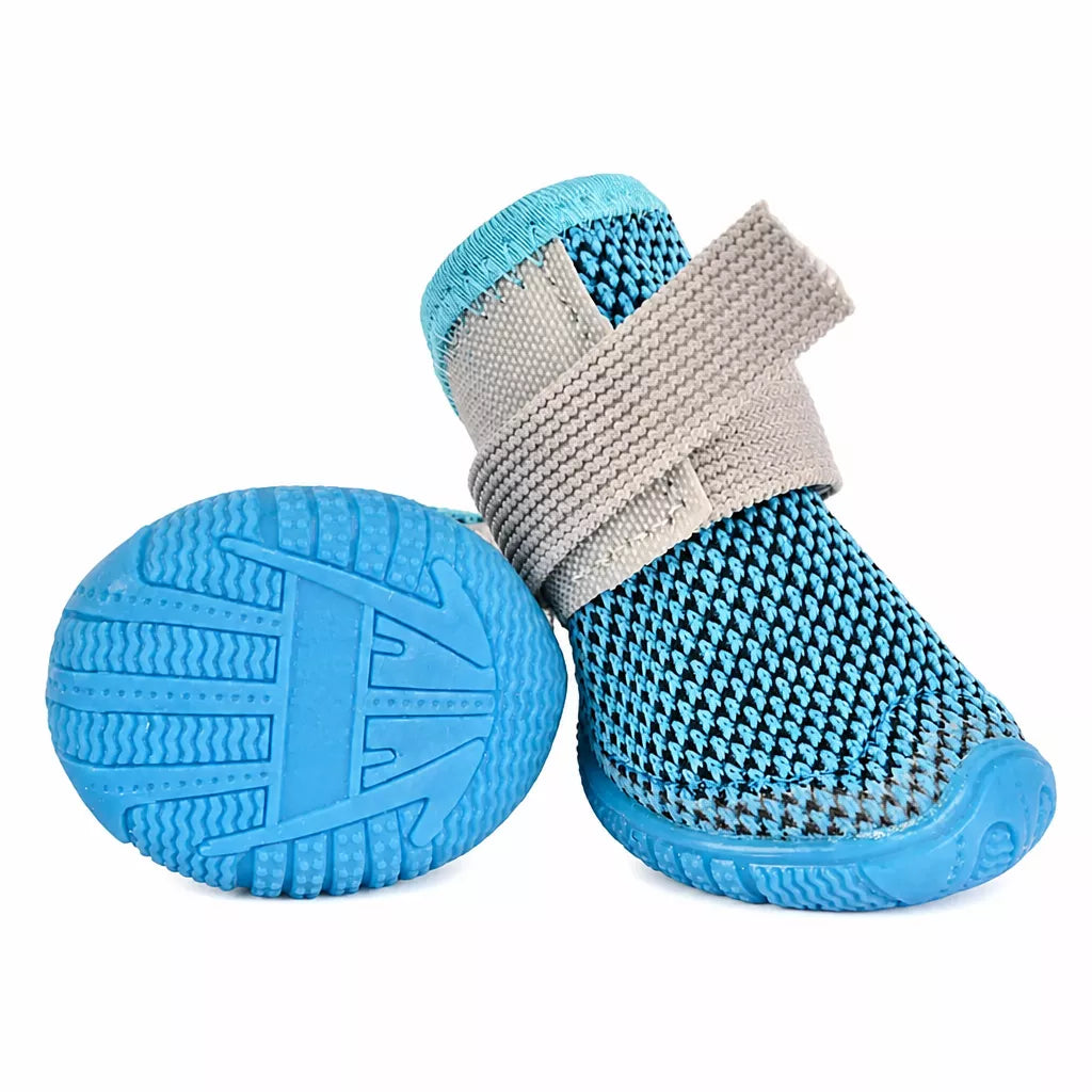 Breathable Mesh Dog Shoes with Elastic Straps