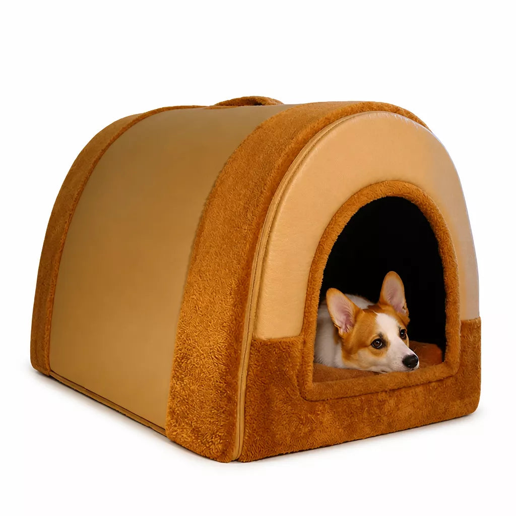 Enclosed Washable Pet Bed for Dogs and Cats