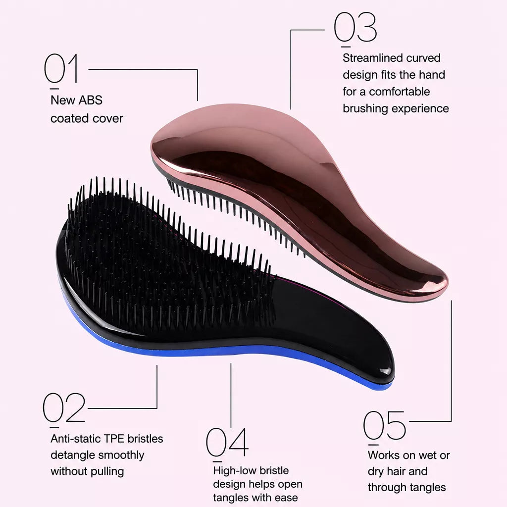 Pet Grooming Brush with Comb Cleaner for Dogs and Cats