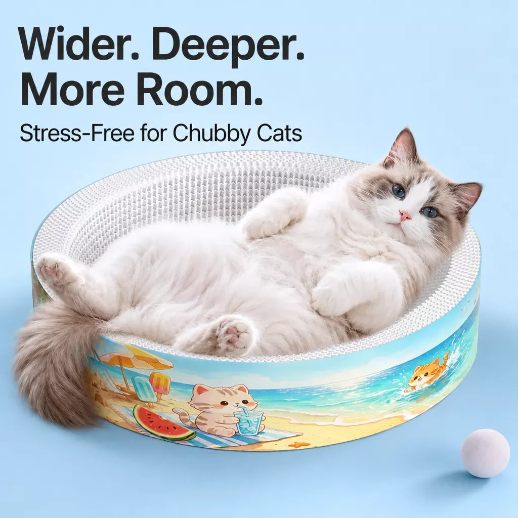 Corrugated Cardboard Cat Scratcher Lounge