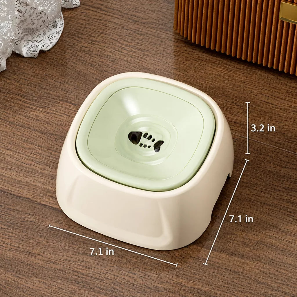 Splash-Resistant Floating Water Bowl for Dogs and Cats