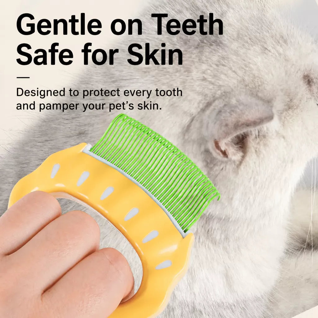 Shell-Shaped Pet Deshedding Comb