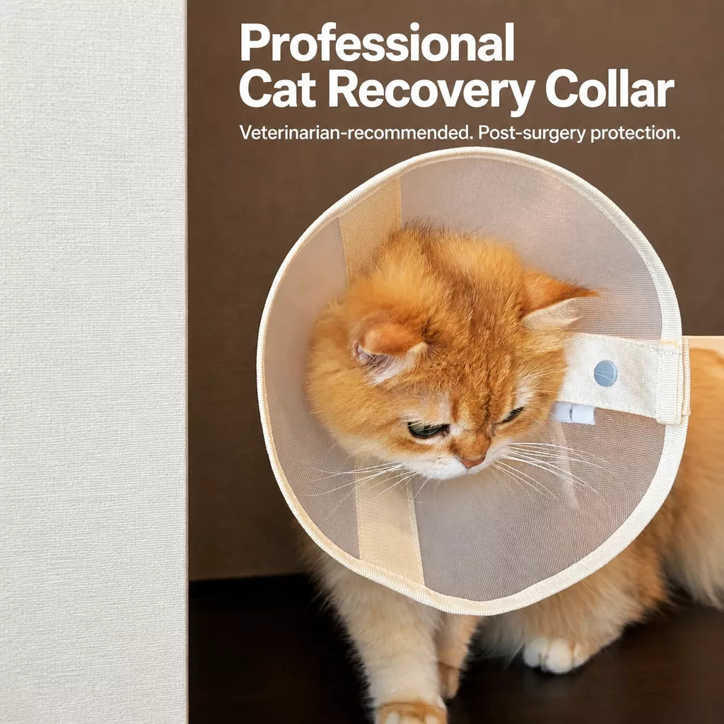Lightweight Plastic Recovery Cone for Dogs and Cats