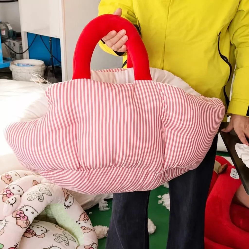 Portable Polyester Pet Bed with Carry Handle